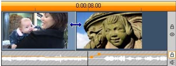 PINNACLE STUDIO 11 - Pour effectuer une coupe en L : - 3