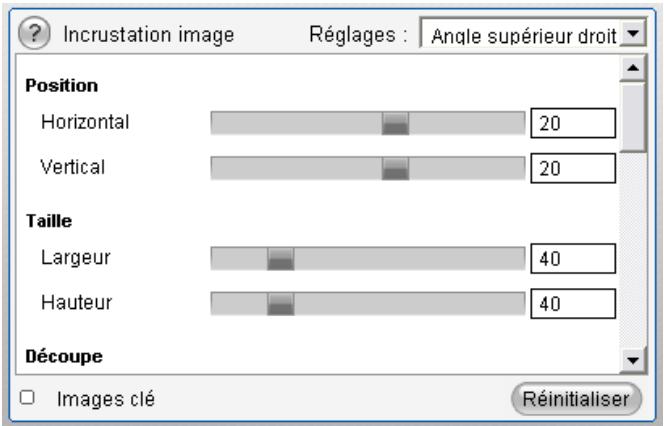 PINNACLE STUDIO 11 - L'interface de l'effet d'incrustation d'image (Picture-in-Picture) - 1