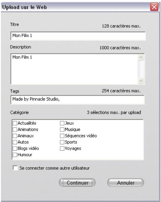 PINNACLE STUDIO 11 - SORTIE POUR LE WEB - 2