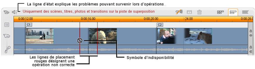PINNACLE STUDIO 11 - Retour d'informations sur l'emplacement du clip - 1