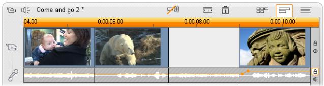 PINNACLE STUDIO 11 - Pour effectuer un montage par insertion sur la piste video : - 2