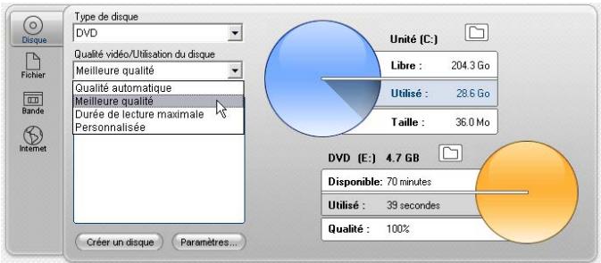 PINNACLE STUDIO 11 - Voici comment éditer votre film sur un disque ou une image de disque : - 1