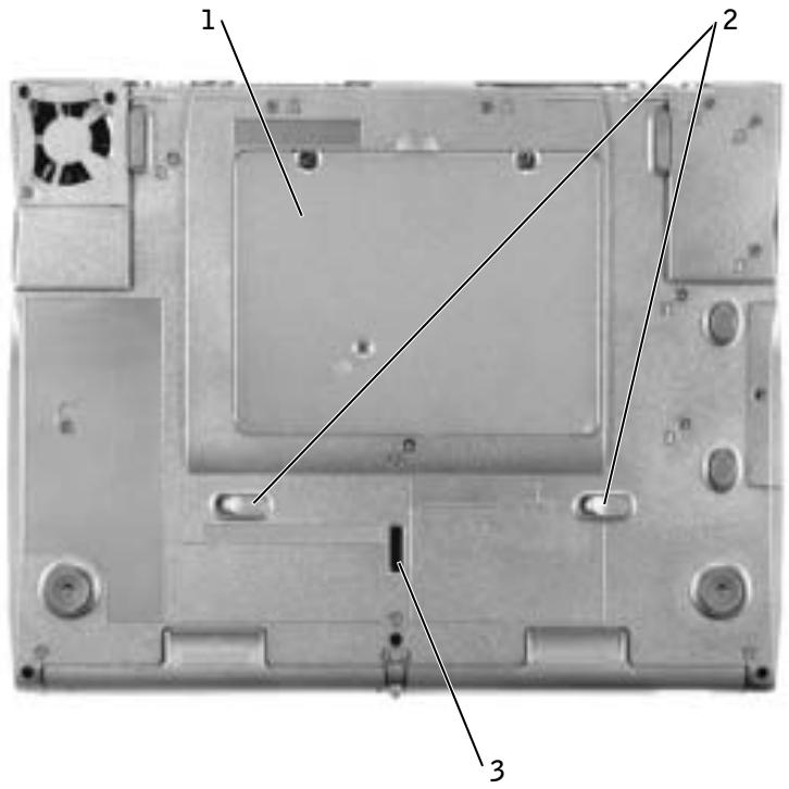 DELL LATITUDE C540 - Vista inferior - 1
