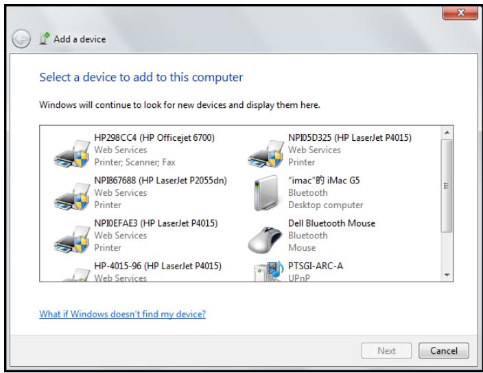 DELL WM713 - Cliquez sur appariement bluetooth. - 1
