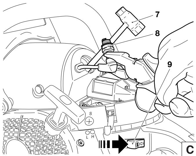 DOLMAR PS-7300 H - Checking the ignition spark - 1