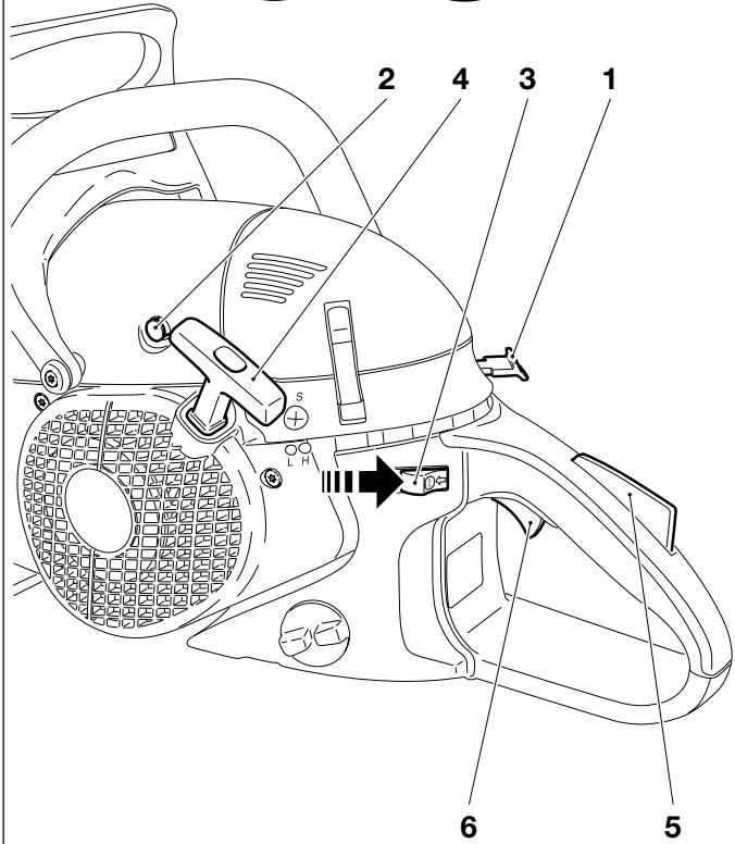 DOLMAR PS-7300 H - La tronçonneuse ne peut être démarrée qu'après le montage complet et le contrôle effectué! - 3