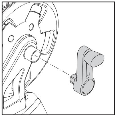 NILFISK P 160.2 X-TRA - Bevestiging van hand-greep van slanghouder (modellen met slanghouder) - 1