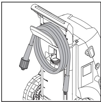 NILFISK P 160.2 X-TRA - Enrolamento do cabo eletrico e da mangueira de alta pressão hose - 1