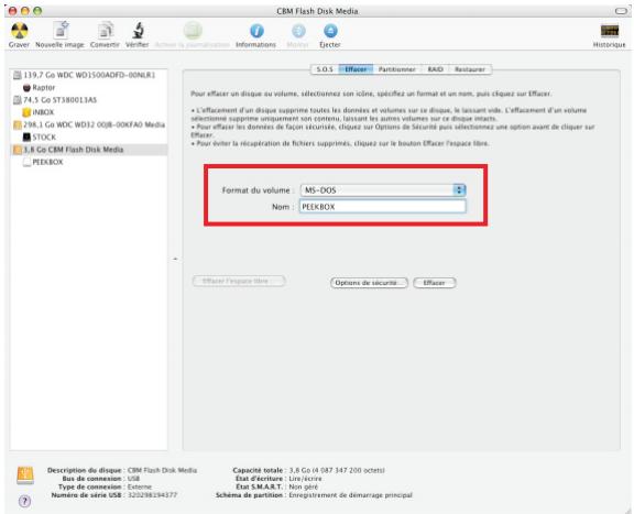 PEEKTON PEEKBOX 40 WHITE - Sous Mac OS X (suite) - 2