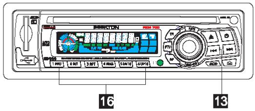 PEEKTON PKM 700 - Mémorisation des stations radio - 1