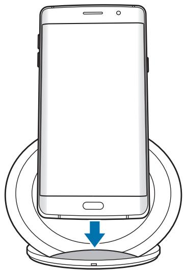 SAMSUNG EP-NG930 - Place a supported mobile device on the phone support. - 2