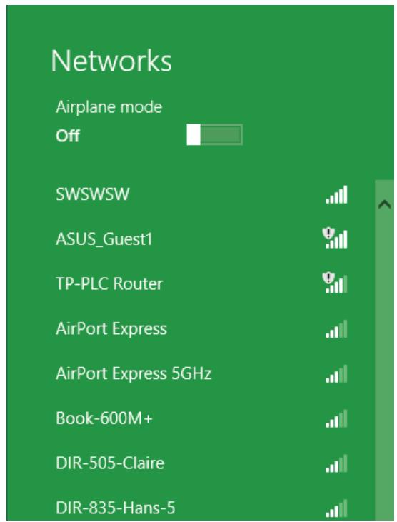 D-LINK DWA-192 - Connecting to a Wireless Network Using Windows 8 - 2