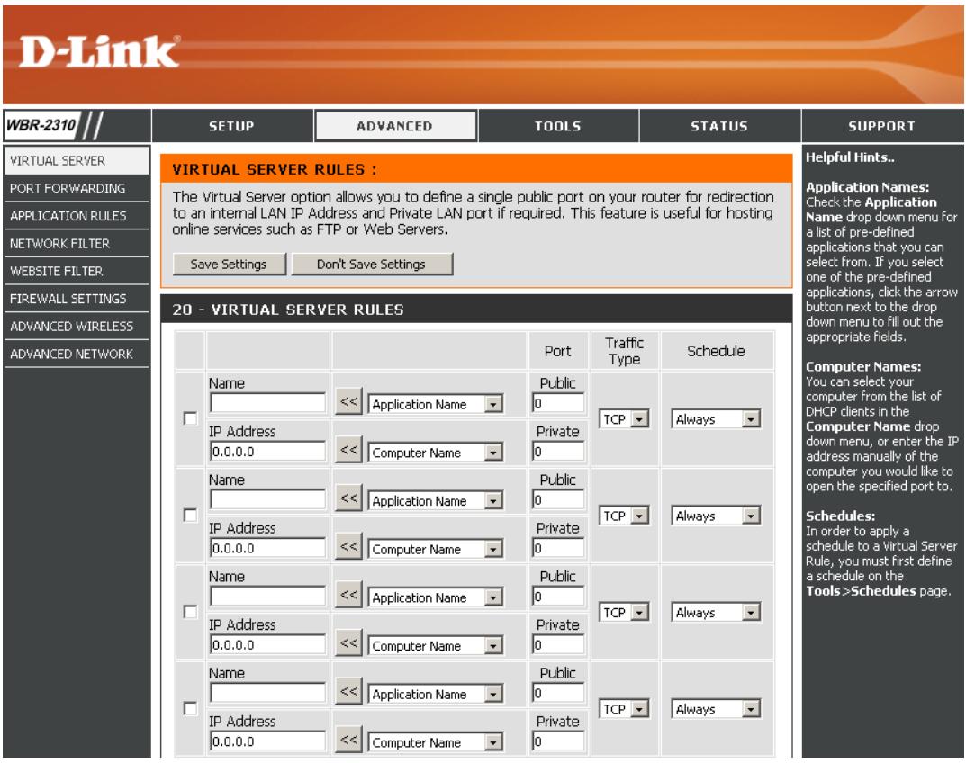 D-LINK WBR-2310 - Server virtue - 1