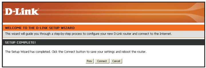 D-LINK WBR-2310 - Assistant de configuration de connexion Internet - 11