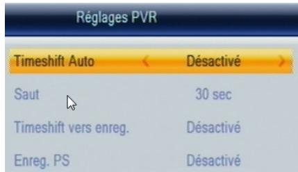 CGV ETIMO T2 REC - Enregistrer réglages PVR - 1
