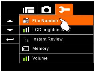 BENQ DV S21 - File Number (Default: Series) - 1