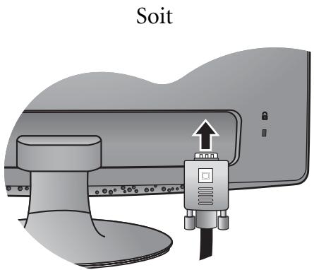 BENQ GL2450E - Pour connecter le cable HDMI - 1