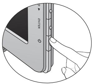 BENQ GL2450E - Connexion de l'alimentation et mise sous tension. - 3