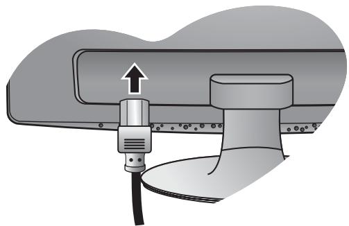 BENQ GL2450E - Connectez le cable d'alimentation au monitreur. - 1