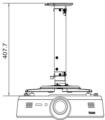 BENQ SU922, SW921 - ■ Configuration de montage au plafond - 2