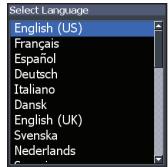 LOWRANCE ELITE 7 M - Set Language - 1
