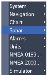 LOWRANCE ELITE 7 M - Sonar Settings - 1