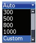 LOWRANCE ELITE 7 M - Custom Range — Upper and Lower Limits - 1