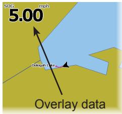 LOWRANCE ELITE 7 M - Overlay Data - 1