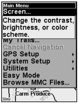 LOWRANCE IFINDER H2O - Pop-up Help - 1