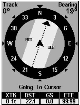 LOWRANCE IFINDER H2O - Navigate to Cursor Position on Map - 4