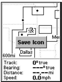 LOWRANCE IFINDER H2O - Create Icon on Map - 1