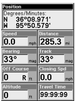 LOWRANCE IFINDER H2O - Position Page - 1