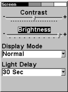 LOWRANCE IFINDER H2O - Once in the Screen menu: - 3