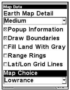 LOWRANCE IFINDER H2O - To display a Navionics chart: - 2