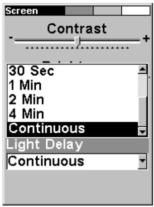 LOWRANCE IFINDER H2O - Once in the Screen menu: - 5
