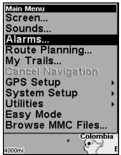 LOWRANCE IFINDER H2O - Alarms - 1