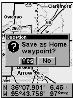LOWRANCE IFINDER H2O - Set Home Waypoint - 1