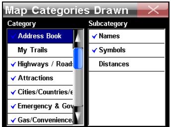 LOWRANCE XOG - Liste de directions - 7