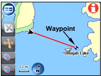 LOWRANCE XOG - Naviguer vers un point d'étape - 1