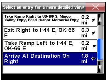 LOWRANCE XOG - Liste de directions - 2
