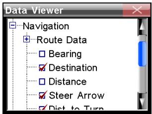 LOWRANCE XOG - Configuration des données superposées - 6