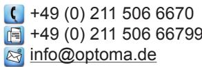 +49 (0) 211 506 6670 +49 (0) 211 506 66799 info@optoma.de
