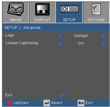 OPTOMA GT760 - SETUP | Advanced - 1