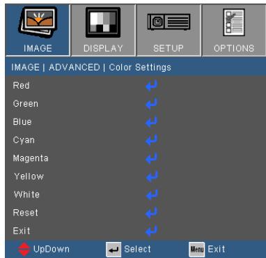 OPTOMA GT760 - Color Settings - 1