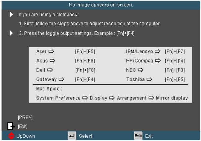 OPTOMA GT760 - User Controls - 3