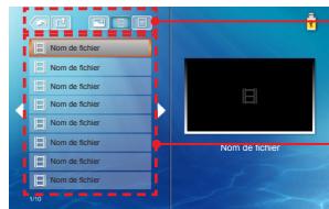 OPTOMA ML1000 - Sélectionnez un fichier vidéo - 1