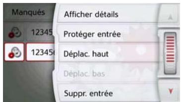 BECKER ACTIVE 50 - Afficher ou editor des entrées - 1
