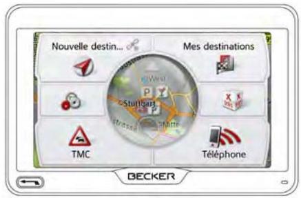 BECKER ACTIVE 50 - Règles de base concernant l'écran tactile - 1