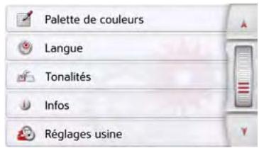BECKER ACTIVE 50 - Menu des réglages du système - 2