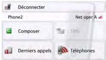 BECKER ACTIVE 50 - Menu Telephone (uniquement certainss modes) - 1